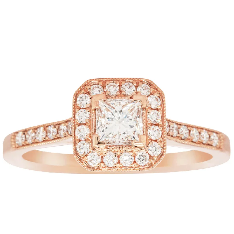 18ct Rose Gold .40ct Diamond Mandalay Ring