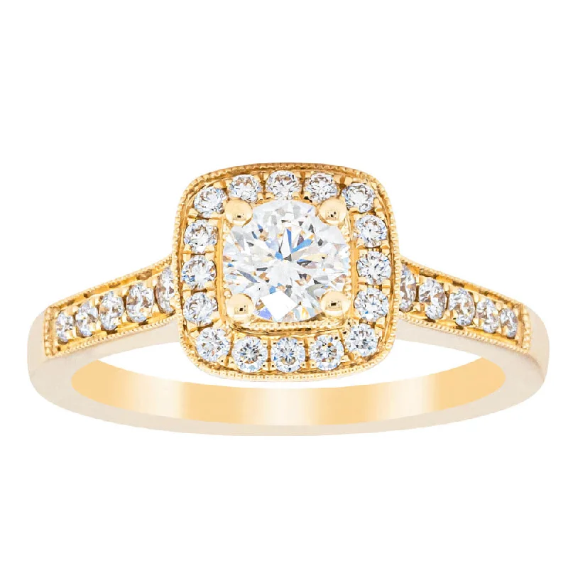 18ct Yellow Gold .45ct Diamond Aurora Ring