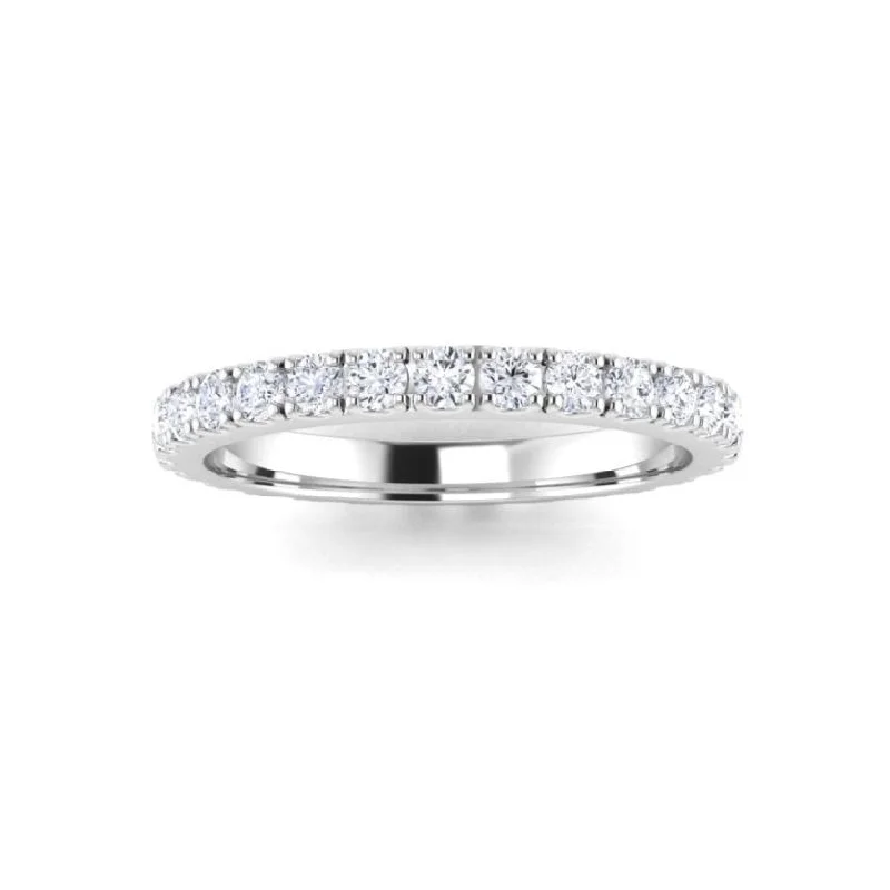 Full Claw Diamond Wedding Band