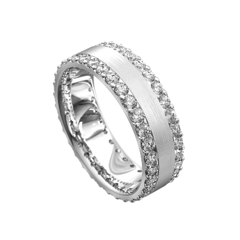 Full Circle Diamond Edge Set Ring