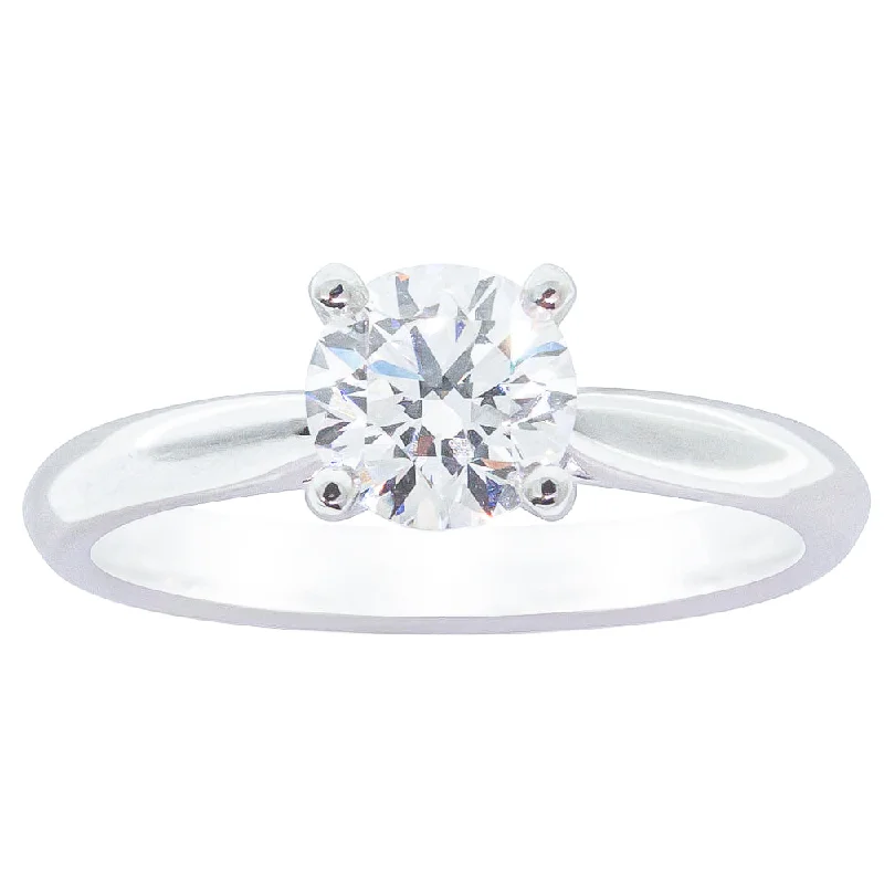 18ct White Gold 1.03ct Diamond Venetian Ring