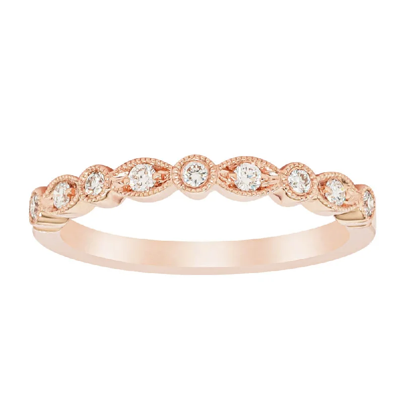 18ct Rose Gold Diamond Aura Ring