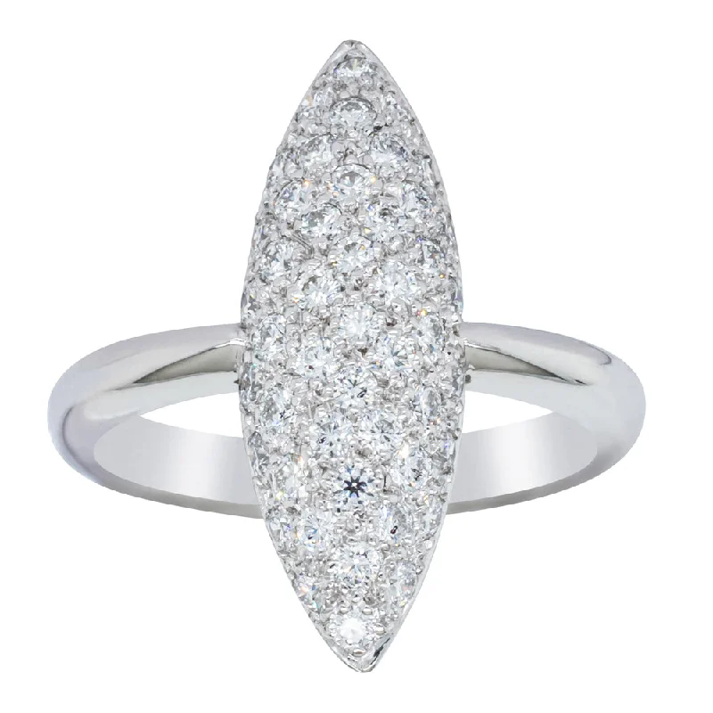 Deja Vu 18ct White Gold .80ct Diamond Cluster Ring