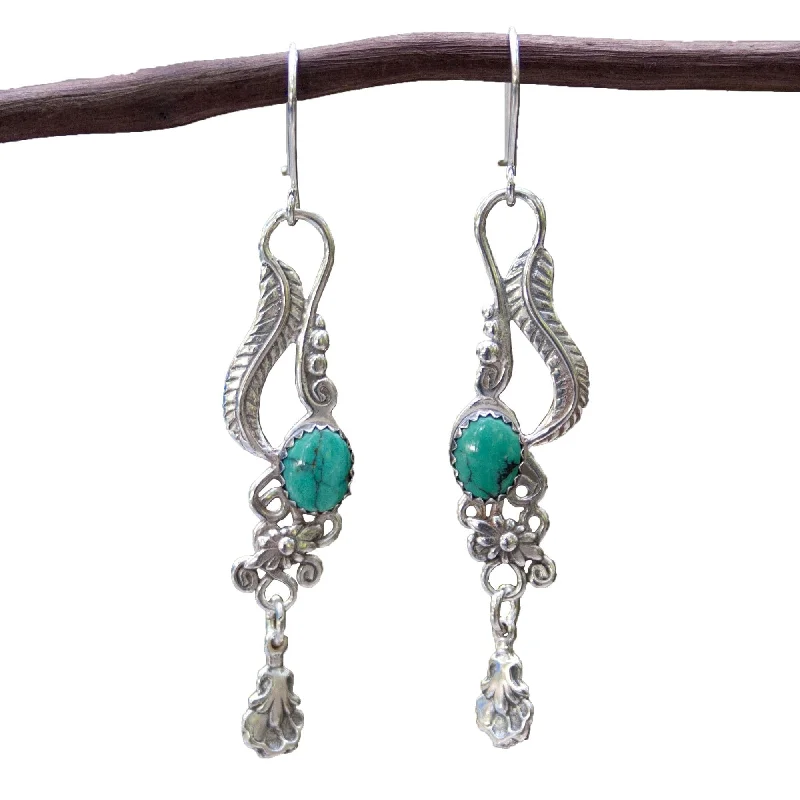 Sterling Silver Daydream Turquoise Earrings