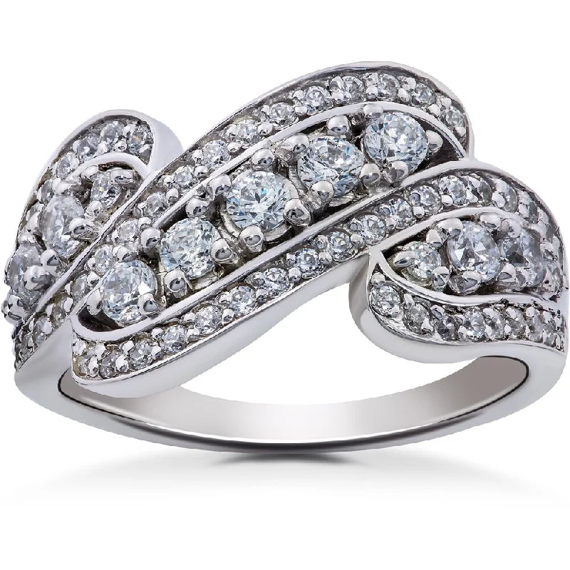 14k White Gold 1 1/4ct TDW Diamond Ring