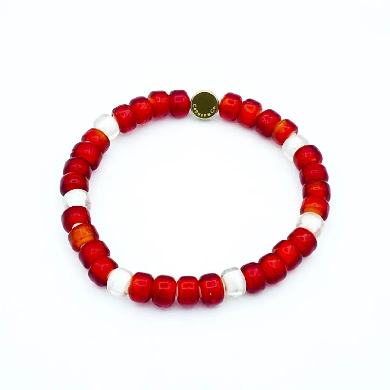 Glass Bead Stretch Bracelet