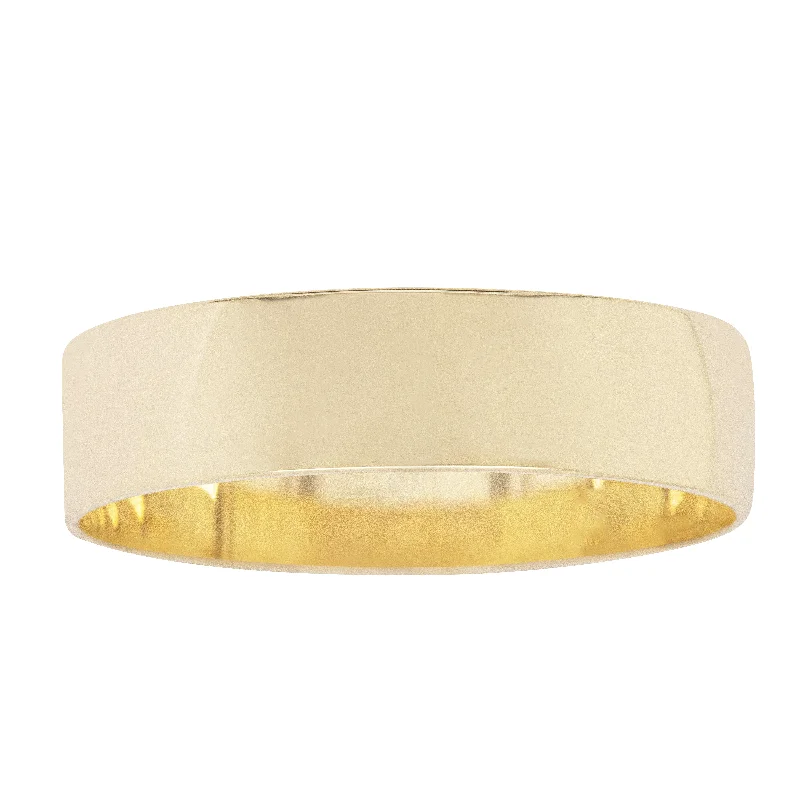 9ct Yellow Gold Flat Fit Band