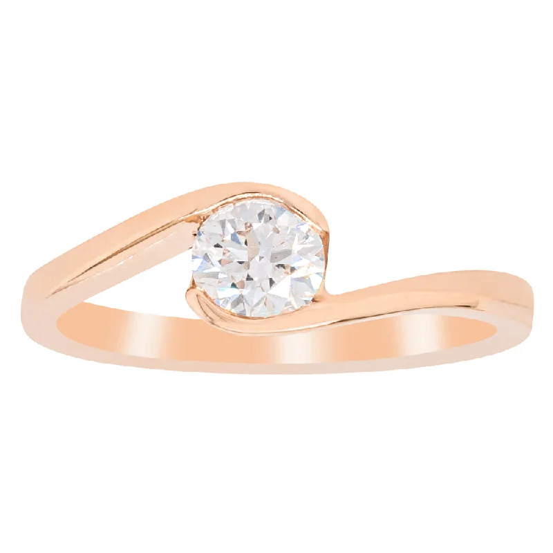 18ct Rose Gold .50ct Diamond Embrace Ring