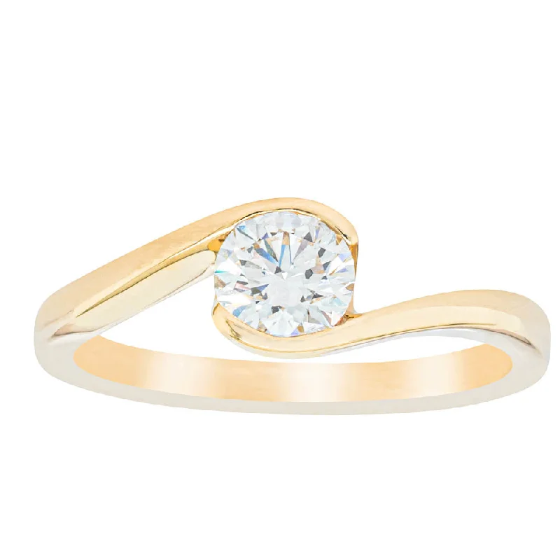 18ct Yellow Gold .50ct Diamond Embrace Ring