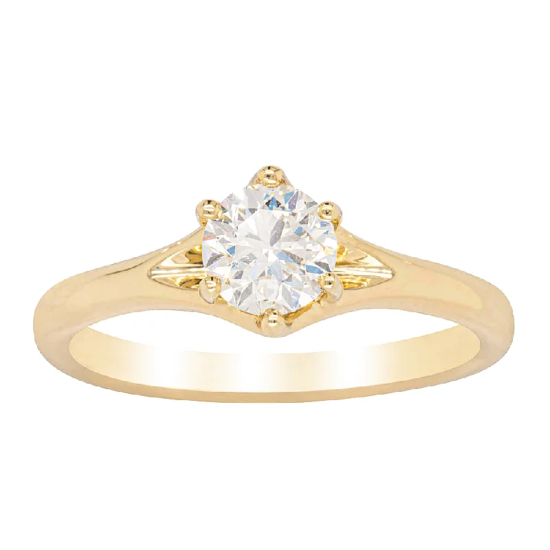 18ct Yellow Gold .70ct Diamond Grace Ring