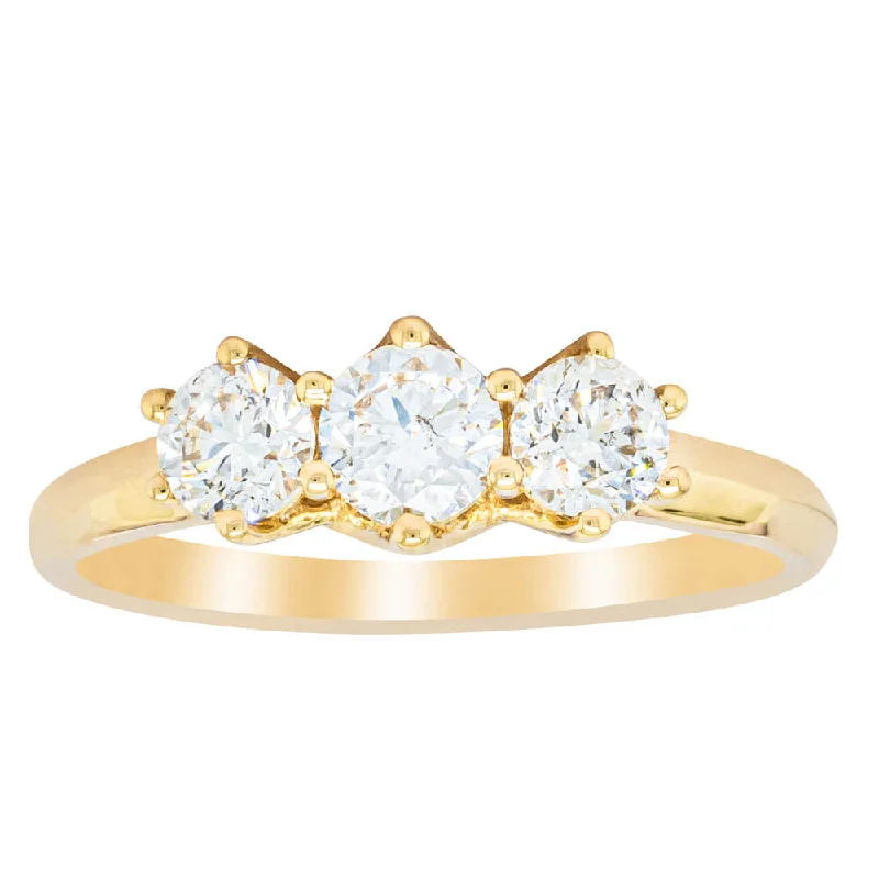 14ct Yellow Gold .70ct Diamond Charis Ring