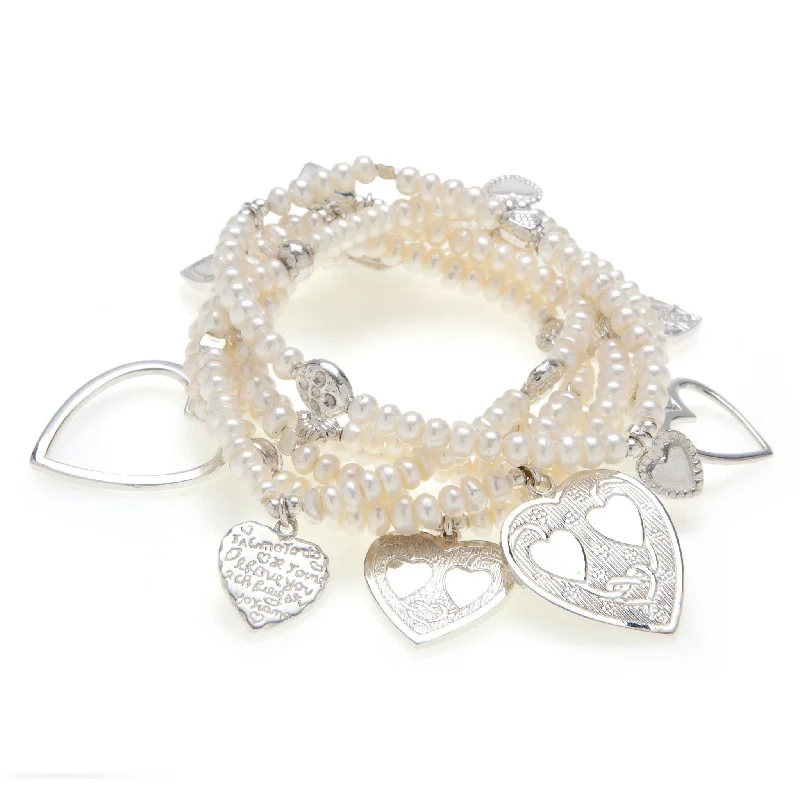 LOVE Pearl Bracelet 6-Stack