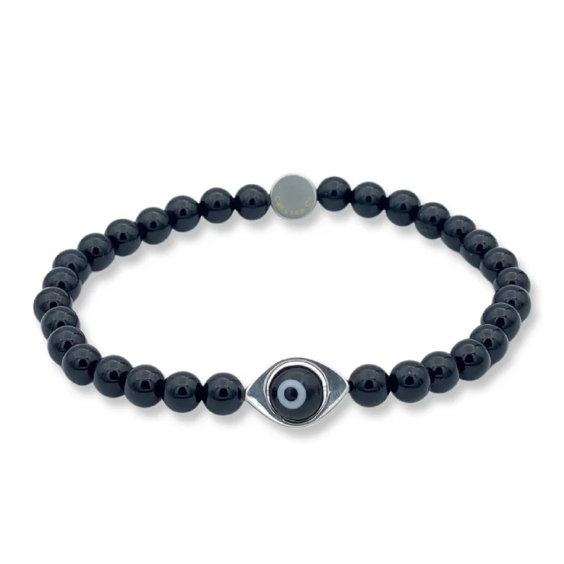 Evil Eye Gem Stretch Bracelet