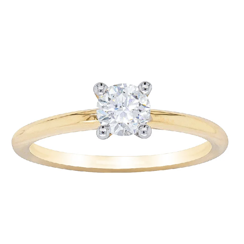 18ct Yellow Gold .51ct Diamond Melba Ring