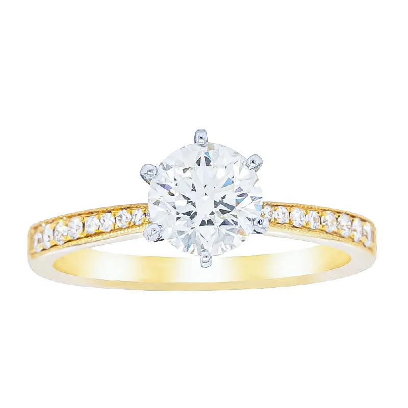 18ct Yellow Gold 1.00ct Diamond Zenith Ring