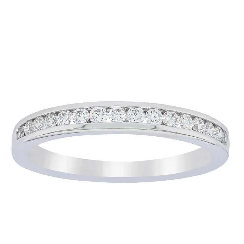 18ct White Gold .28ct Diamond Avalon Band