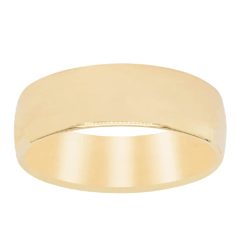 9ct Yellow Gold 7mm Band