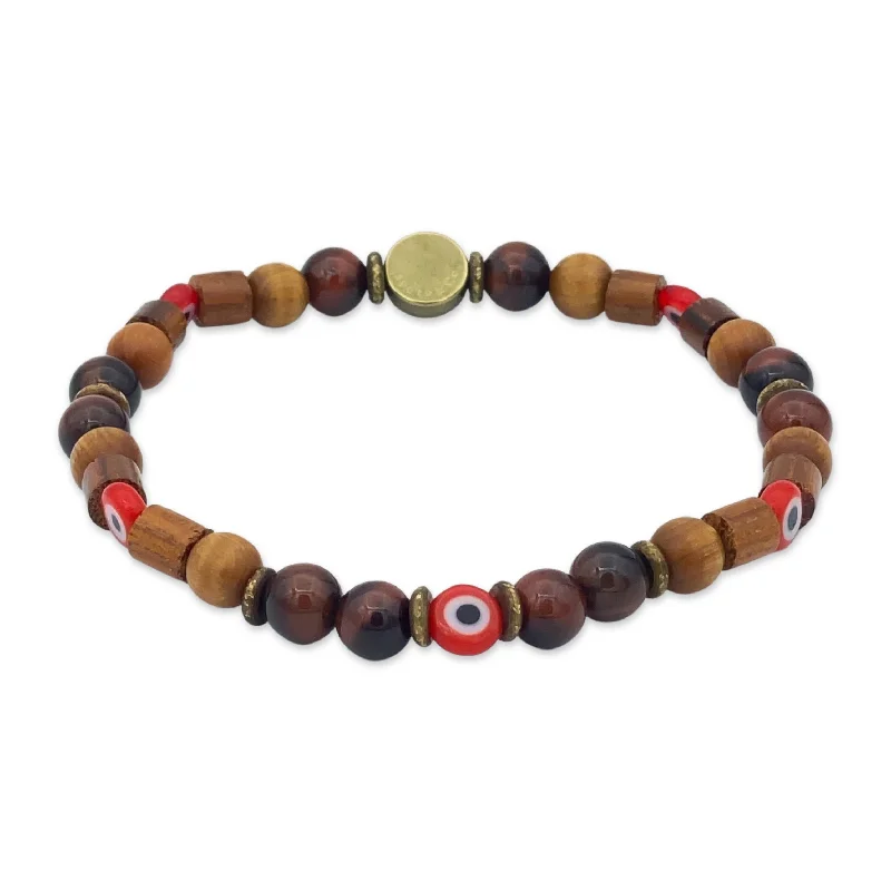 Evil Eye Gemstone Stretch Bracelet