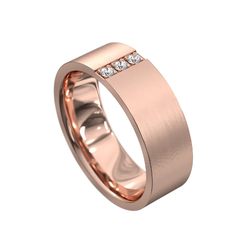 Centre Set Tri Diamond Ring