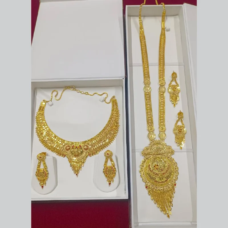 Pari Art Jewellery Forming Double Necklace Set