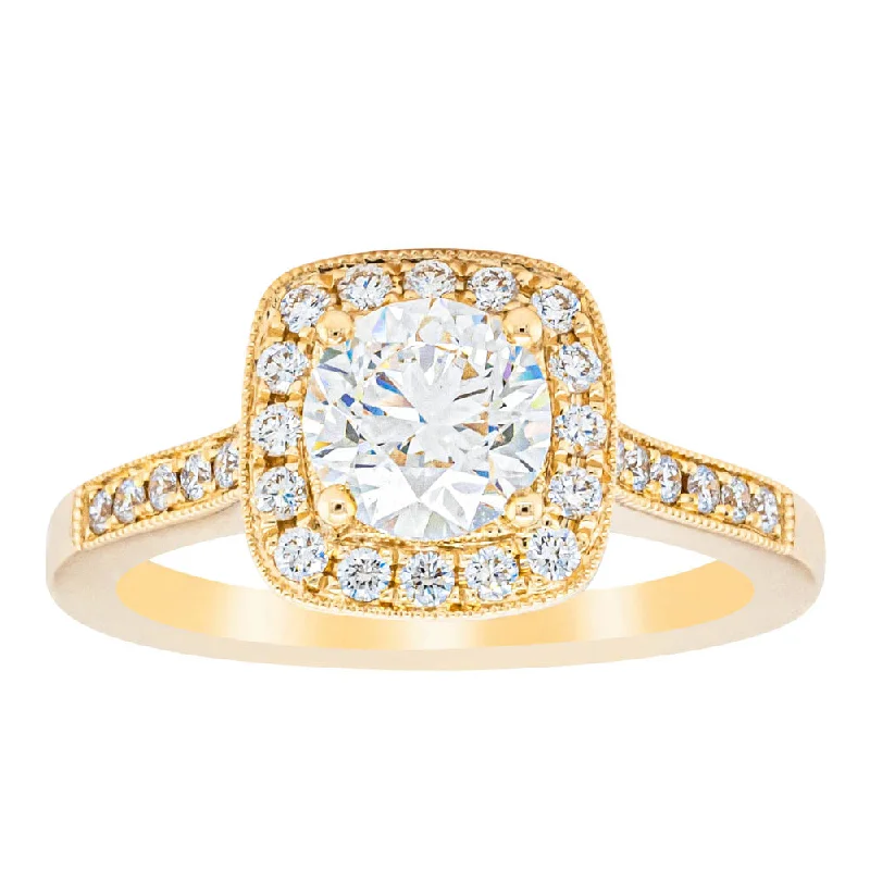 18ct Yellow Gold 1.01ct Diamond Aurora Ring