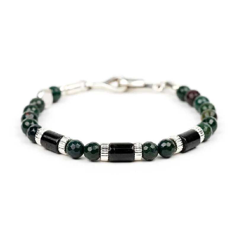 Round Tube Gemstone Bracelet