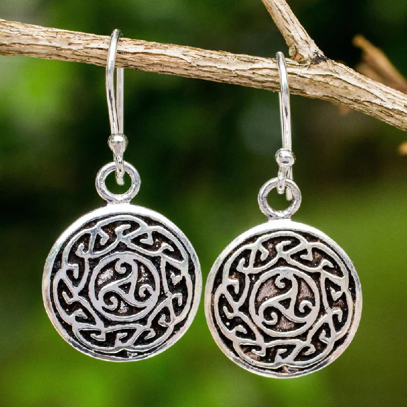 NOVICA Sterling Silver 'Sister Goddess' Earrings (Thailand)