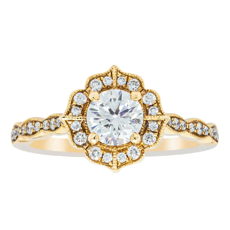 18ct Yellow Gold .59ct Diamond Paramount Ring