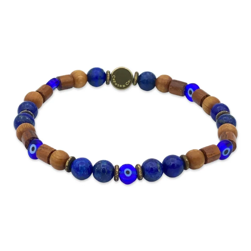 Evil Eye Gemstone Stretch Bracelet