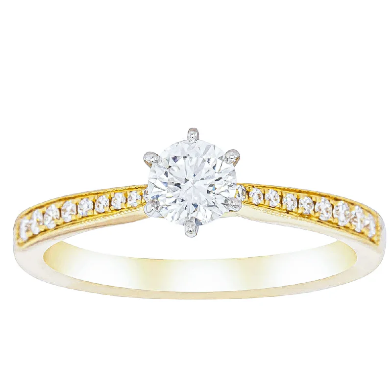 18ct Yellow Gold .40ct Diamond Zenith Ring