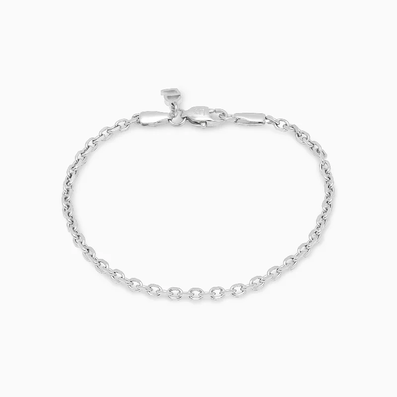 Bracelet Câble 3 mm argenté