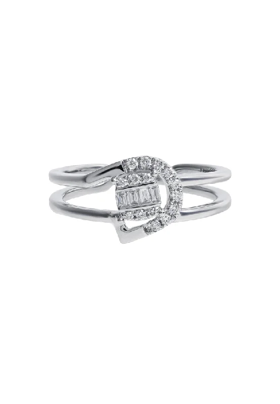 TOMEI Chic Radiance Collection Diamond Ring, White Gold 585