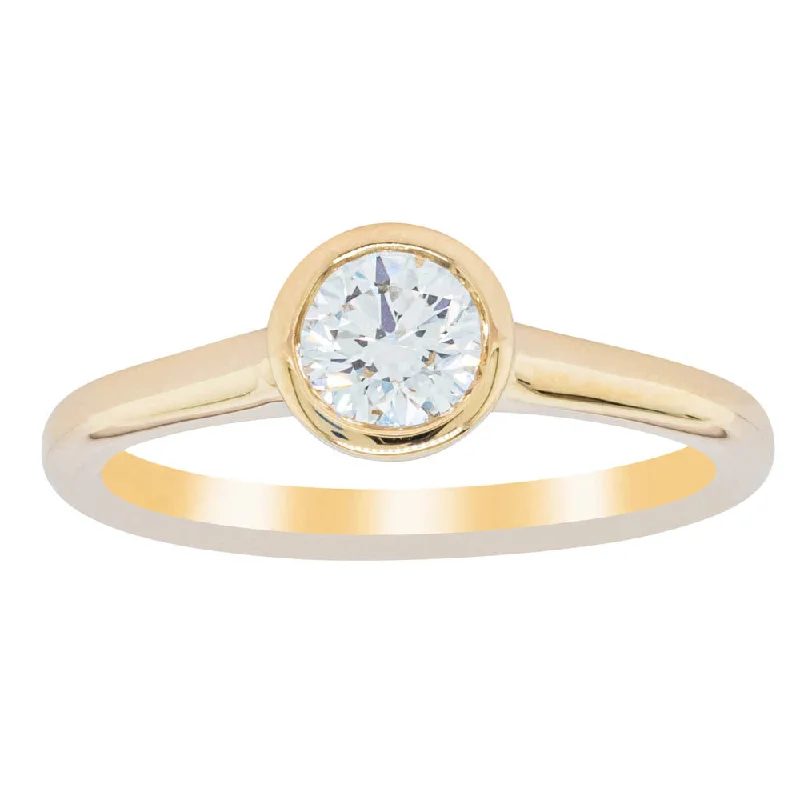 18ct Yellow Gold .50ct Diamond Natalia Ring